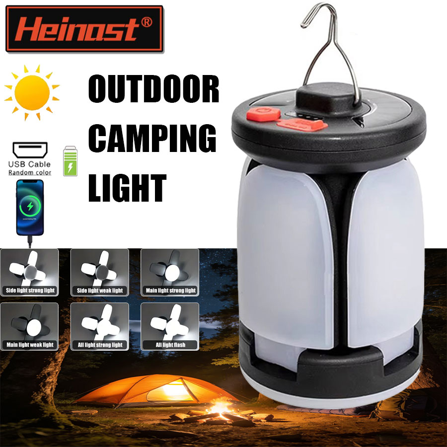Solar Emergency Charger - 고출력 태양광 LED 캠핑 랜턴 충전식
