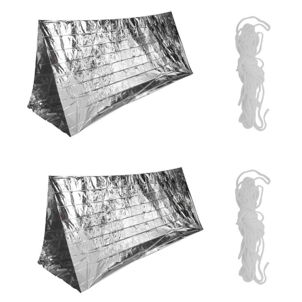 2 Pcs 내구성 반사 비상 대피소 담요 휴대용 접이식 - Survival Blanket Reflective 리뷰 및 가격