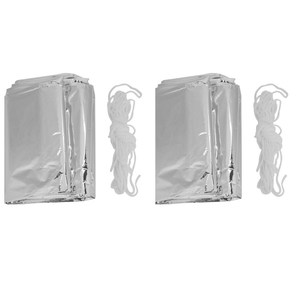 2 Pcs 내구성 반사 비상 대피소 담요 휴대용 접이식 - Survival Blanket Reflective 리뷰 및 가격